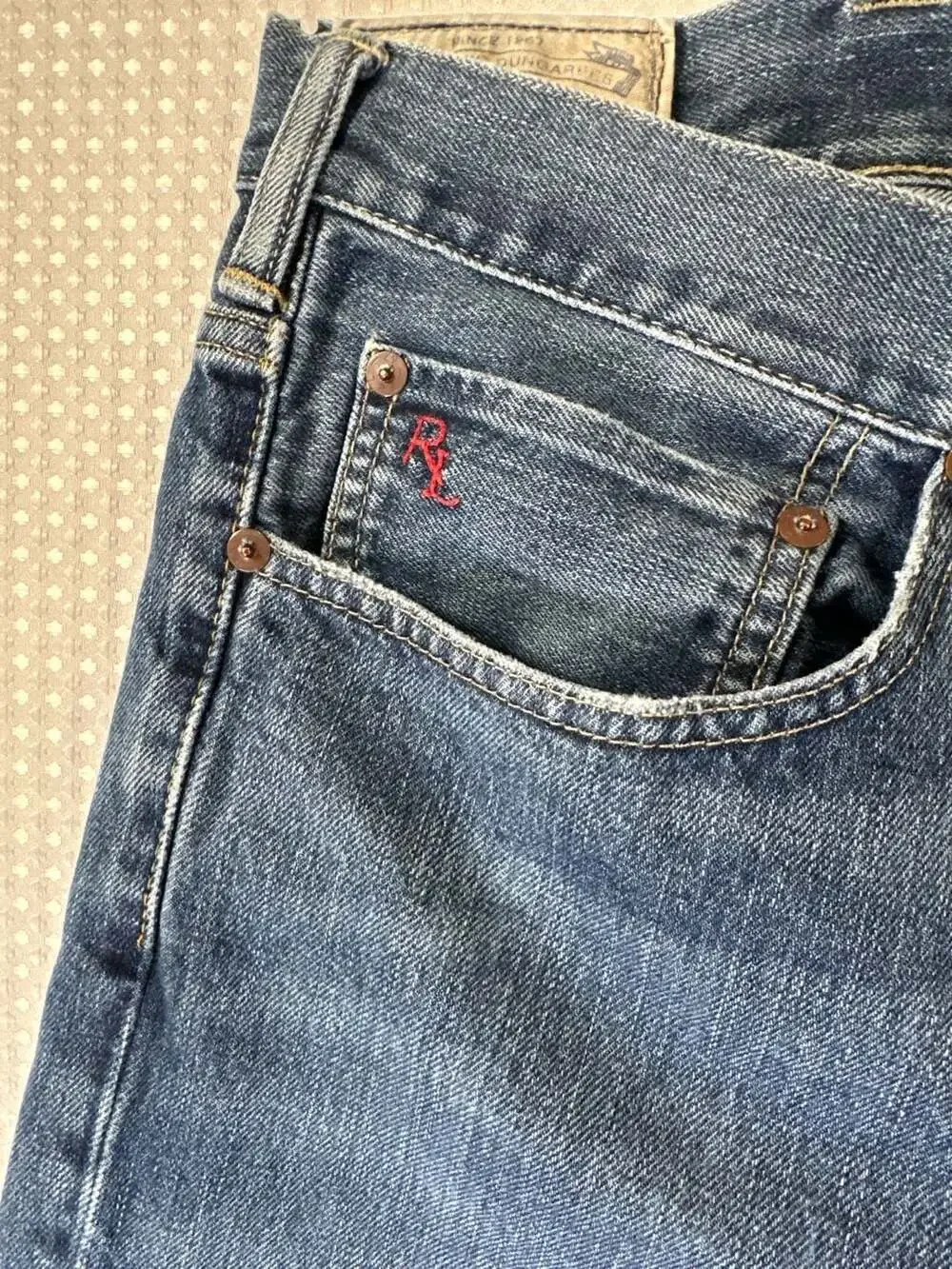 Vintage Polo Ralph Lauren 50B/32 Cutoff Denim Jeans Size 50x28